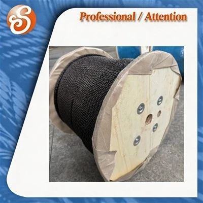 কারখানার মূল্য 8x25fi+এফসি 14 মিমি -56 মিমি ungalvanized ইস্পাত তারের দড়ি