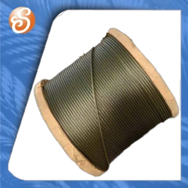 Ungalvanized লিফট 10mm তারের দড়ি ফাইবার কোর